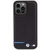 Etui BMW Leather Carbon do Apple iPhone 15 Pro Max Czarny Model telefonu iPhone 15 Pro Max