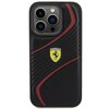 Etui FERRARI Twist Metal Logo do Apple iPhone 15 Pro Czarny Model telefonu iPhone 15 Pro