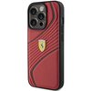 Etui FERRARI Twist Metal Logo do Apple iPhone 15 Pro Czerwony Seria telefonu iPhone
