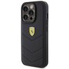 Etui FERRARI Quilted Metal Logo do Apple iPhone 15 Pro Czarny Seria telefonu iPhone
