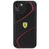 Etui FERRARI Twist Metal Logo do Apple iPhone 15 Plus Czarny Model telefonu iPhone 15 Plus