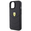 Etui FERRARI Quilted Metal Logo do Apple iPhone 15 Czarny Typ Etui nakładka
