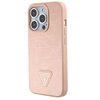 Etui GUESS Croco Triangle Metal Logo do Apple iPhone 15 Pro Różowy Seria telefonu iPhone