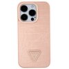 Etui GUESS Croco Triangle Metal Logo do Apple iPhone 15 Pro Różowy Model telefonu iPhone 15 Pro