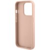 Etui GUESS Croco Triangle Metal Logo do Apple iPhone 15 Pro Różowy Dominujący kolor Różowy