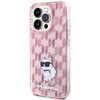 Etui KARL LAGERFELD Monogram Choupette do Apple iPhone 15 Pro Różowy Seria telefonu iPhone