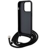 Etui KARL LAGERFELD Crossbody Saffiano Monogram do Apple iPhone 15 Pro Czarny Typ Etui nakładka