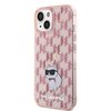 Etui KARL LAGERFELD Monogram Choupette do Apple iPhone 15 Różowy Seria telefonu iPhone