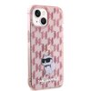 Etui KARL LAGERFELD Monogram Choupette do Apple iPhone 15 Różowy Kompatybilność Apple iPhone 15