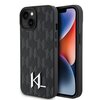 Etui KARL LAGERFELD Stamp Metal Logo do Apple iPhone 15 Czarny