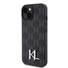 Etui KARL LAGERFELD Stamp Metal Logo do Apple iPhone 15 Czarny Seria telefonu iPhone
