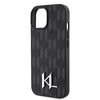 Etui KARL LAGERFELD Stamp Metal Logo do Apple iPhone 15 Czarny Typ Etui nakładka
