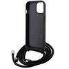 Etui KARL LAGERFELD Crossbody Saffiano Monogram Metal Pin Karl & Choupette do Apple iPhone 15 Czarny Typ Etui nakładka