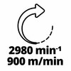 Na zdjęciu znajduje się schematyczna ilustracja przedstawiająca taśmę szlifierską z dwoma rolkami. Poniżej widnieje tekst: "50x686 mm".