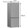 Lodówka BEKO B3RCNE564HXB No frost 192cm Platynowa Funkcje dodatkowe Oświetlenie LED