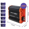 Inteligentna ładowarka QOLTEC Monolith 52479 do akumulatorów LIFEPO4 AGM FLD SLA GEL 20A 12V 250W Obsługiwane typy akumulatorów SLA
