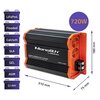 Inteligentna ładowarka QOLTEC Monolith 52481 do akumulatorów LIFEPO4 AGM GEL 12V-12V 60A 720W Napięcie wejściowe [V] 12
