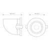 Pierścień oprawy punktowej LED DPM X-Line STL-XB-20B Czarny Rodzaj Oprawa sufitowa punktowa