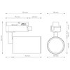 Zestaw szynowy DPM X-Line STR-3XGU10-W Biały Materiał wykonania Metal