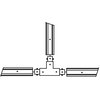 Złączka T do szyny DPM X-Line STTB Czarny Materiał wykonania Aluminium