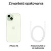 Smartfon APPLE iPhone 15 128GB 5G 6.1" Zielony 5G Tak