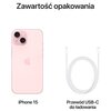 Smartfon APPLE iPhone 15 512GB 5G 6.1" Różowy 5G Tak