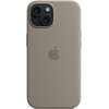 Etui APPLE Silicone Case MagSafe do iPhone 15 Popielaty brąz Dominujący kolor Popielaty brąz