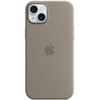Etui APPLE Silicone Case MagSafe do iPhone 15 Plus Popielaty brąz