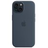 Etui APPLE Silicone Case MagSafe do iPhone 15 Sztormowy błękit Dominujący kolor Błękit burzy