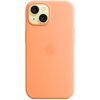 Etui APPLE Silicone Case MagSafe do iPhone 15 Pomarańczowy Sorbet Model telefonu iPhone 15