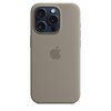 Etui APPLE Silicone Case MagSafe do iPhone 15 Pro Popielaty brąz