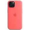 Etui APPLE Silicone Case MagSafe do iPhone 15 Guawa Dominujący kolor Guawa