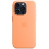Etui APPLE Silicone Case MagSafe do iPhone 15 Pro Pomarańczowy sorbet Seria telefonu iPhone