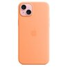 Etui APPLE Silicone Case MagSafe do iPhone 15 Plus Pomarańczowy sorbet Seria telefonu iPhone
