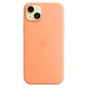 Etui APPLE Silicone Case MagSafe do iPhone 15 Plus Pomarańczowy sorbet Model telefonu iPhone 15 Plus