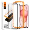 Szkło hartowane SPIGEN ALM Glass FC do Apple iPhone 15 Plus (2 szt.) Czarny