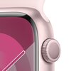 APPLE Watch 9 GPS 45mm koperta z aluminium (różowy) + pasek sportowy S/M (różowy) Komunikacja NFC