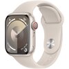 Apple Watch 9 GPS + Cellular 41mm koperta z aluminium (księżycowa poświata) + pasek sportowy rozmiar M/L (księżycowa poświata)