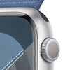 APPLE Watch 9 GPS 45mm koperta z aluminium (srebrny) + opaska sportowa (zimowy błękit) Komunikacja NFC