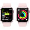 APPLE Watch 9 GPS + Cellular 41mm koperta z aluminium (różowy) + pasek sportowy rozmiar S/M (jasnoróżowy) Wykonanie paska Fluoroelastomer