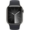 Apple Watch 9 GPS + Cellular 41mm koperta ze stali nierdzewnej (mocny grafit) + pasek sportowy M/L (północ) Komunikacja 4G (LTE) eSIM
