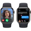 Apple Watch 9 GPS + Cellular 41mm koperta ze stali nierdzewnej (mocny grafit) + pasek sportowy M/L (północ) Kompatybilna platforma iOS