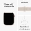 APPLE Watch 9 GPS + Cellular 45mm koperta z aluminium (księżycowa poświata) + pasek sportowy M/L (księżycowa poświata) Wykonanie paska Fluoroelastomer