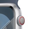 APPLE Watch 9 GPS + Cellular 45mm koperta z aluminium (srebrny) + pasek sportowy S/M (sztormowy błękit) Komunikacja Bluetooth