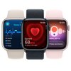 APPLE Watch 9 GPS + Cellular 45mm koperta ze stali nierdzewnej (złoty) + pasek sportowy M/L (popielaty brąz) Komunikacja WiFi