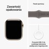 APPLE Watch 9 GPS + Cellular 45mm koperta ze stali nierdzewnej (złoty) + pasek sportowy M/L (popielaty brąz) Wykonanie paska Fluoroelastomer