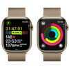 APPLE Watch 9 GPS + Cellular 45mm koperta ze stali nierdzewnej (złoty) +  bransoleta mediolańska (złoty) Kompatybilna platforma iOS