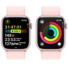APPLE Watch 9 GPS + Cellular 45mm koperta z aluminium (różowy) + opaska sportowa (jasnoróżowy) Kompatybilna platforma iOS