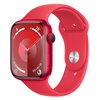 Apple Watch 9 GPS + Cellular 45mm koperta z aluminium (czerwony) + pasek sportowy S/M (czerwony)