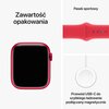 Apple Watch 9 GPS + Cellular 45mm koperta z aluminium (czerwony) + pasek sportowy S/M (czerwony) Wykonanie paska Fluoroelastomer